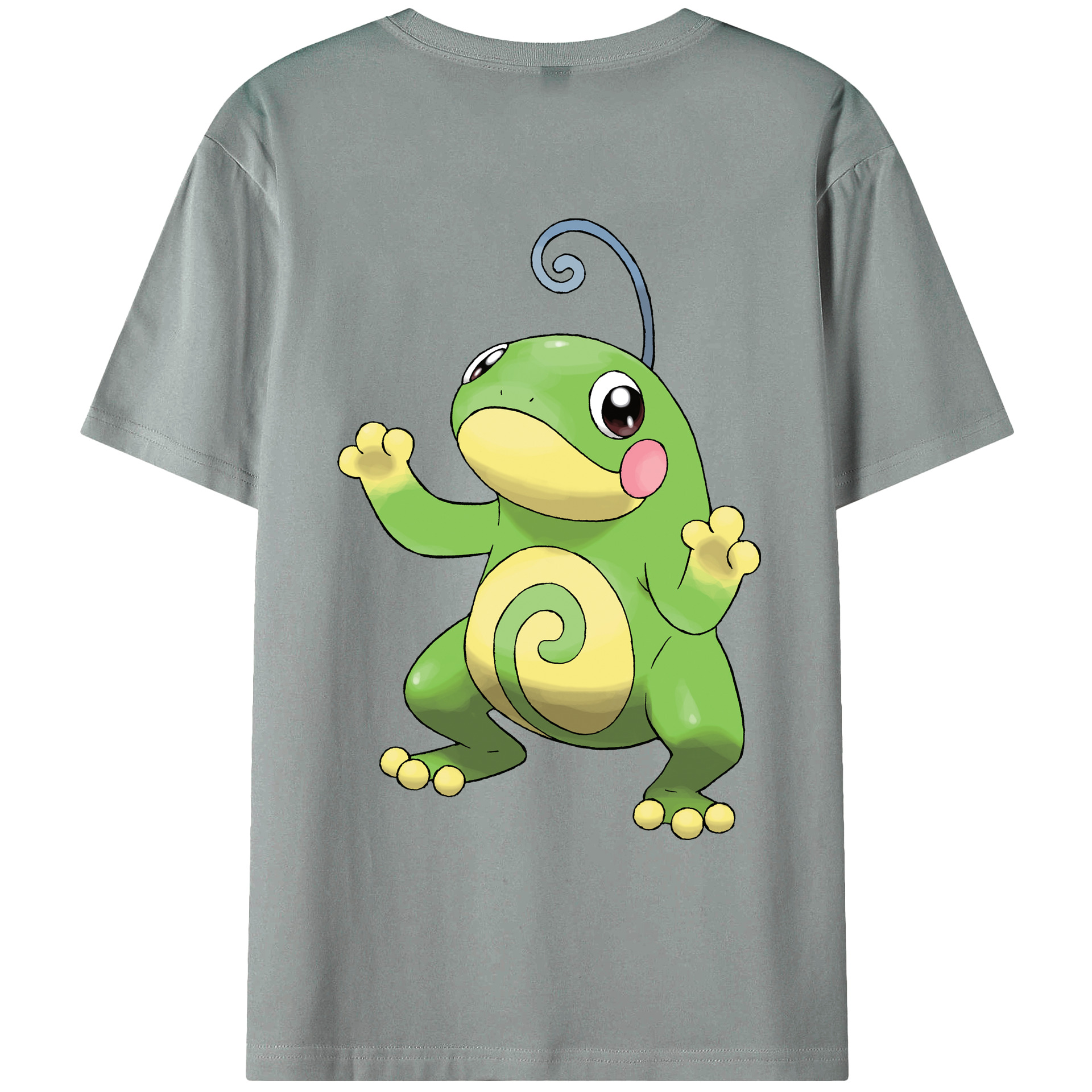 （画像用） ポケットモンスター Pokémon 綿100％ メンズ半袖Tシャツ（バックプリント） 通気性